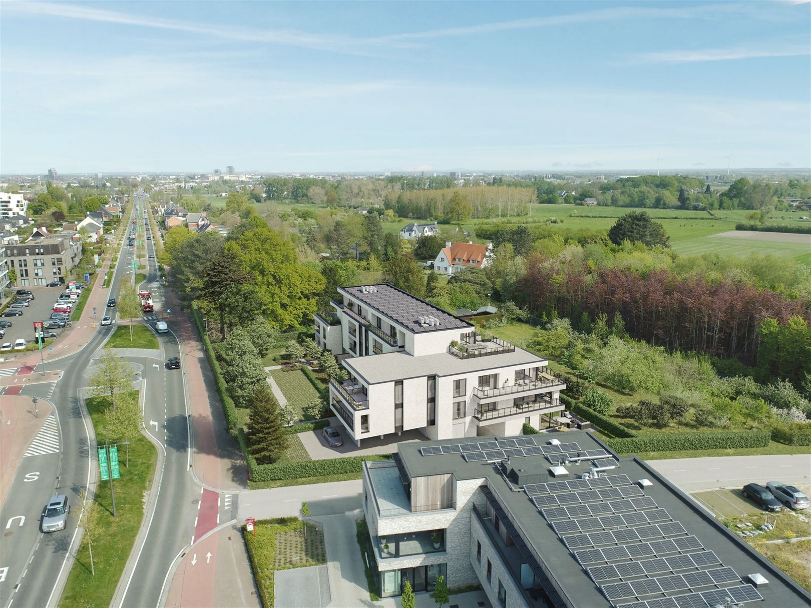 Gelijkvloers villament met zicht op groen foto 4