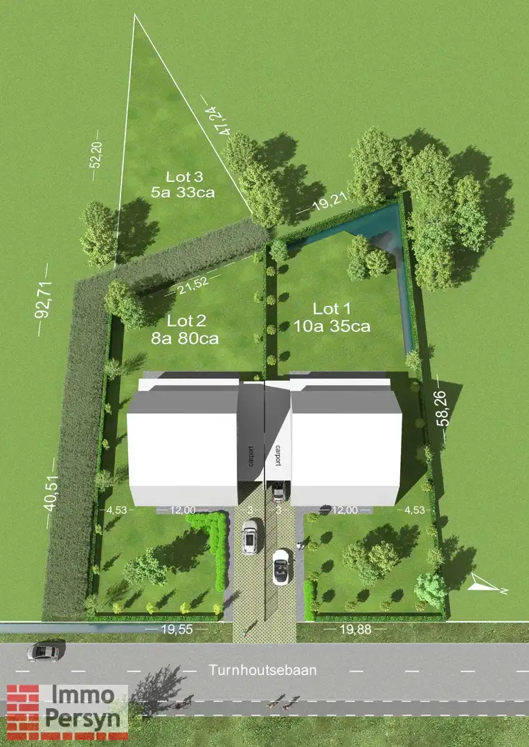 Bouwgrond in Okselaar te koop op 1.413m² (lot2 + lot3) foto {{pictureIndex}}