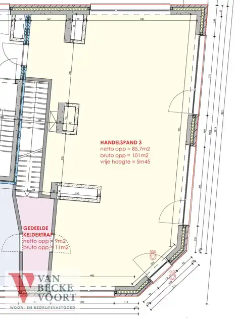 Handelsgelijkvloers 101m² foto 7