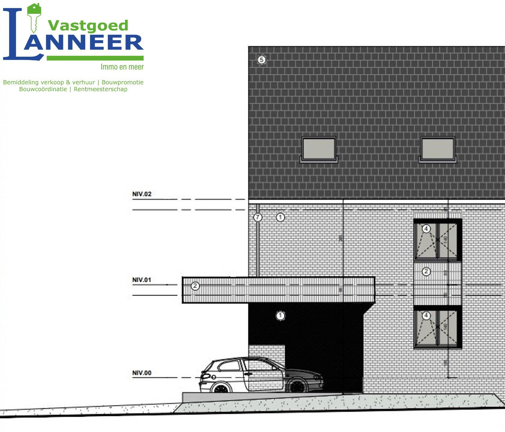 Bouwgrond 640m² HOB op prachtlocatie met vergunning - HERNE foto 2