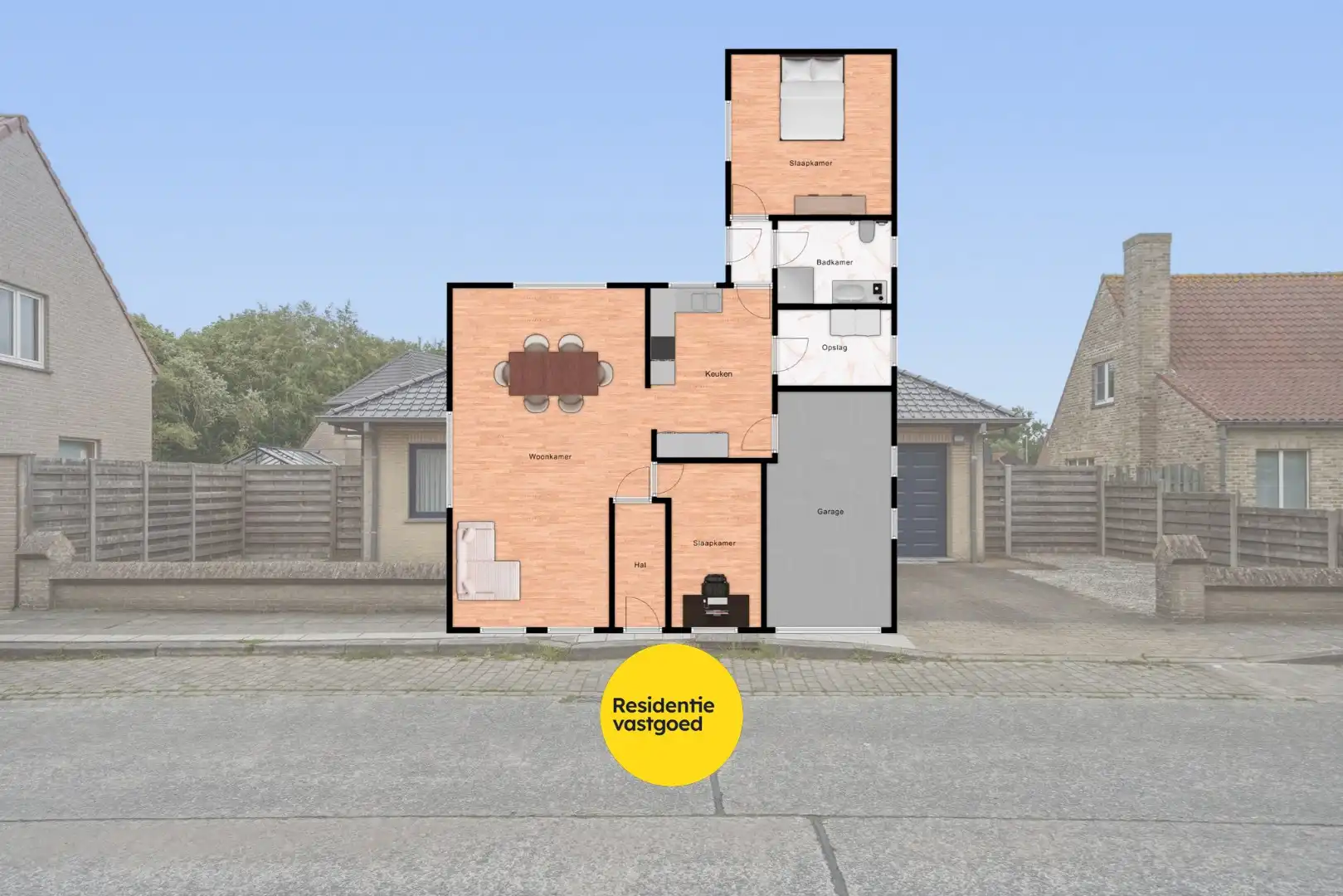 Verzorgde alleenstaande bungalow met tuin, garage en groot terras in het rustige Ettelgem foto 24