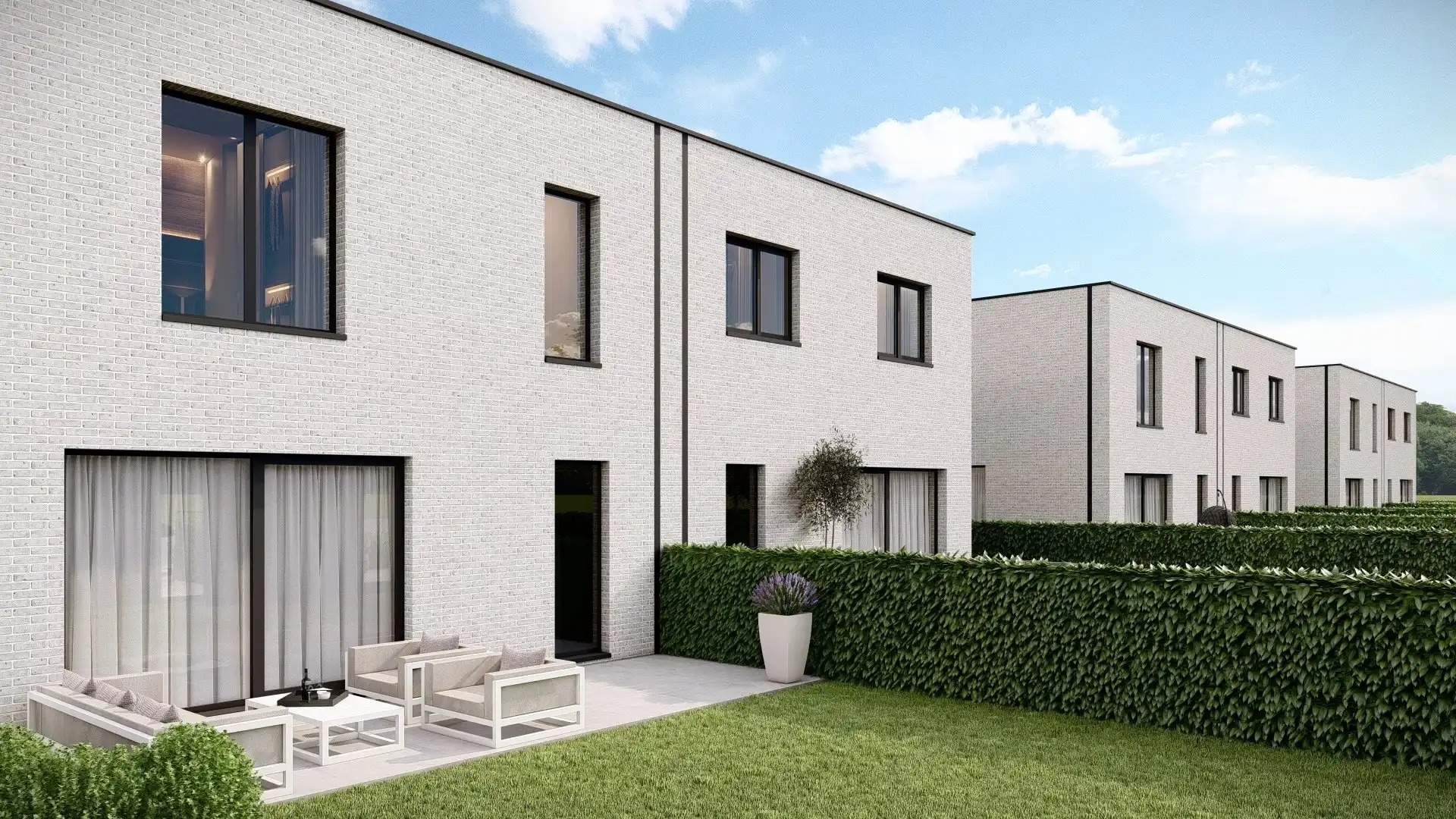 WOONPROJECT "AGNETA": ZES MODERNE ENERGIEZUINIGE WONINGEN IN KINDVRIENDELIJKE BUURT IN MILLEN foto 4