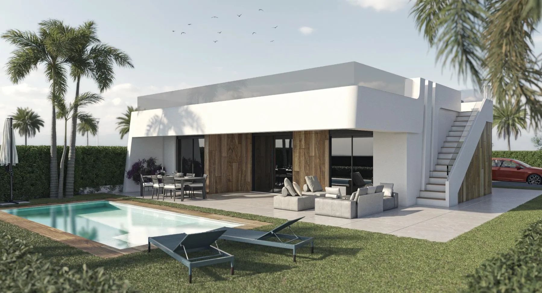 Verfijnde luxe aan het groen: ontdek onze exclusieve villa's aan dit schitterende golfresort! foto {{pictureIndex}}