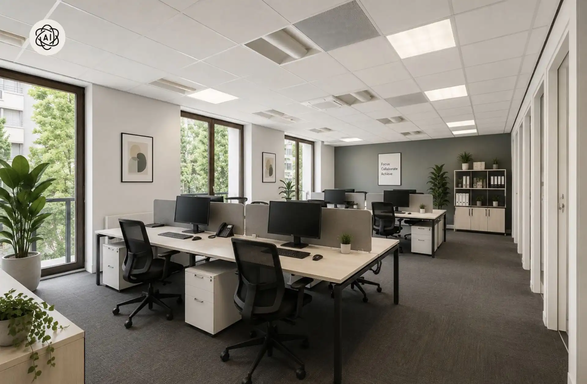 Topgelegen kantoorruimte van 450m2, veel potentieel foto 2