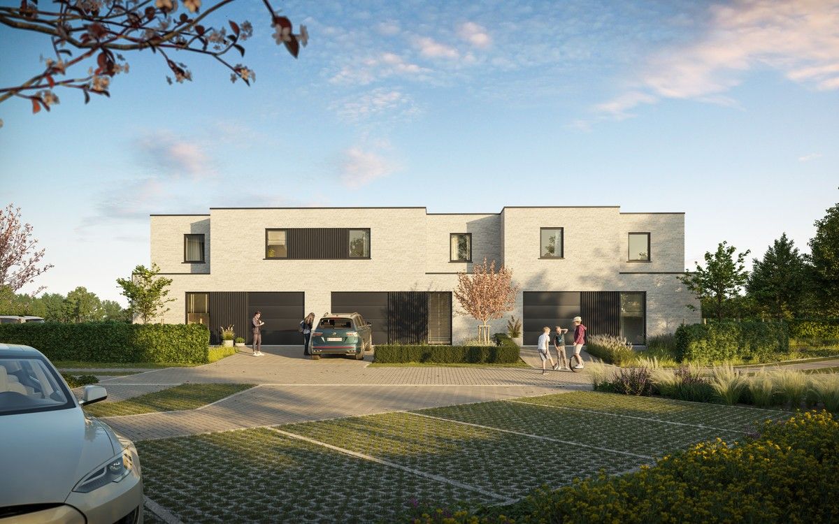 Nieuwbouwwoningen in de groene omgeving van Lokeren foto {{pictureIndex}}