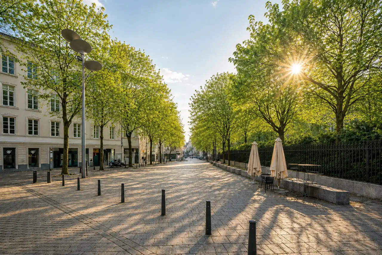 Groen en energiezuinig wonen in alle rust in hartje Antwerpen aan de befaamde Academie foto 2