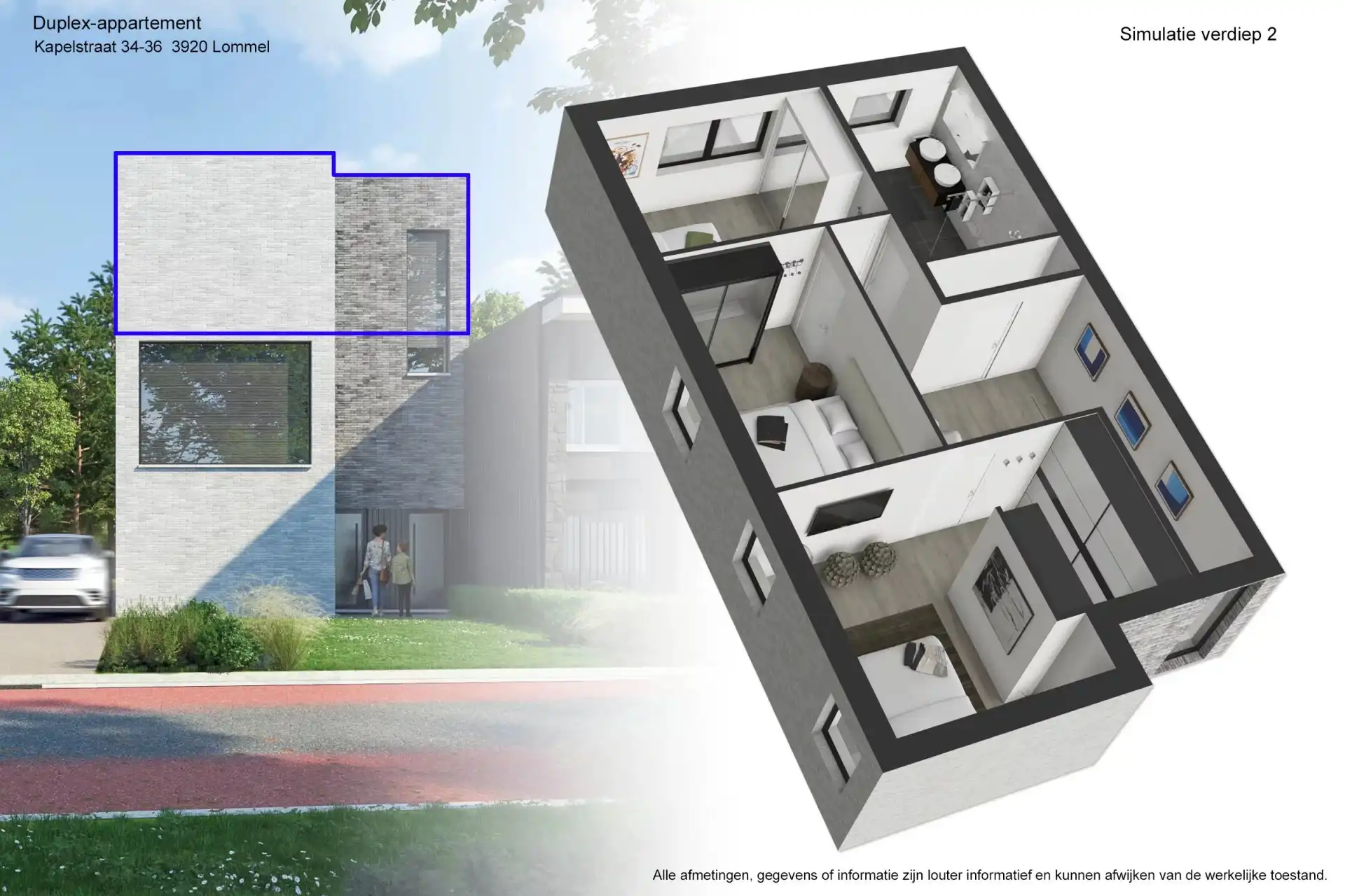 Nieuwbouwappartement (1st + 2de verd.) met 3 slaapkamers en mooie terrassen. foto 2