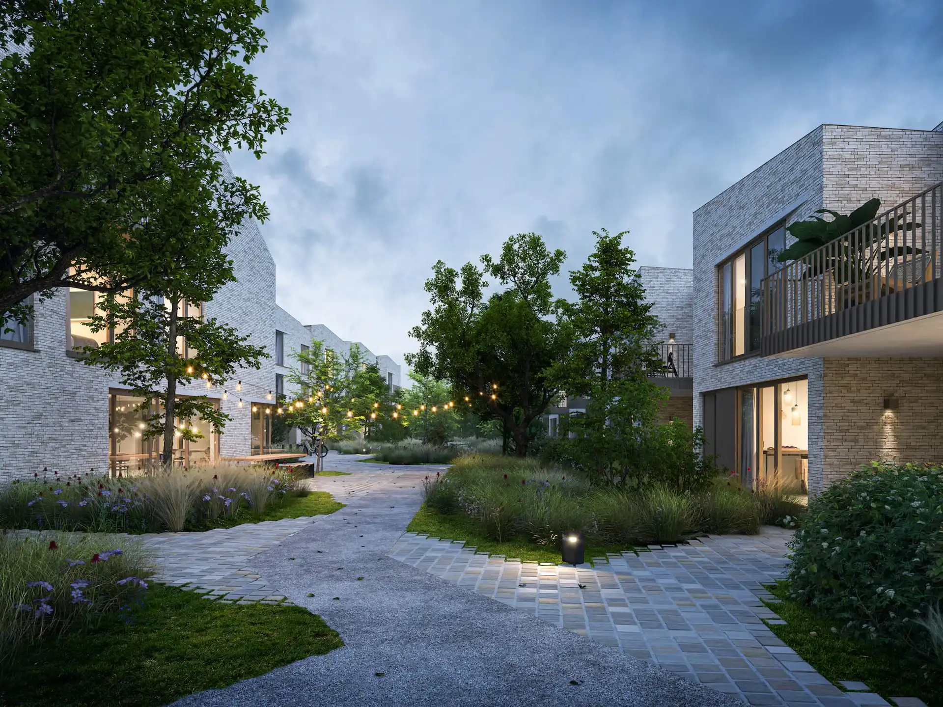 Architecturale BEN-woning met 3 bouwlagen in groene parkomgeving foto 6