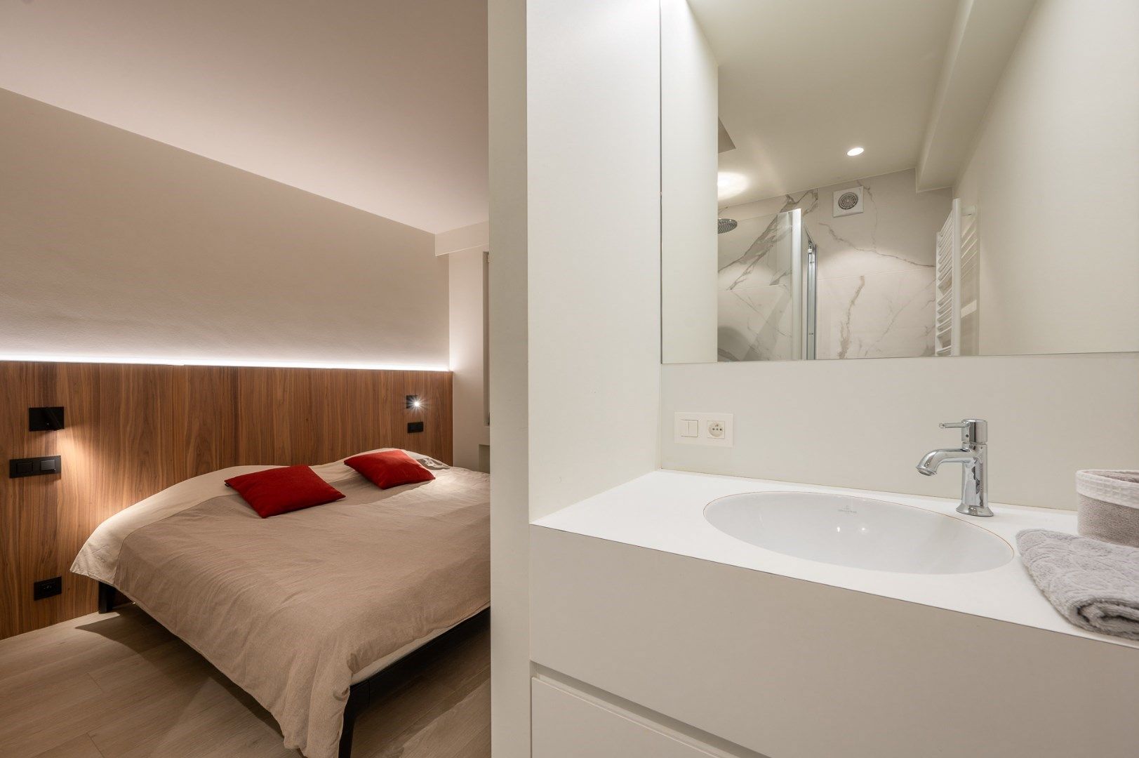 Gerenoveerd 1-slaapkamer appartement met zijdelings zeezicht in het Zoute foto 11