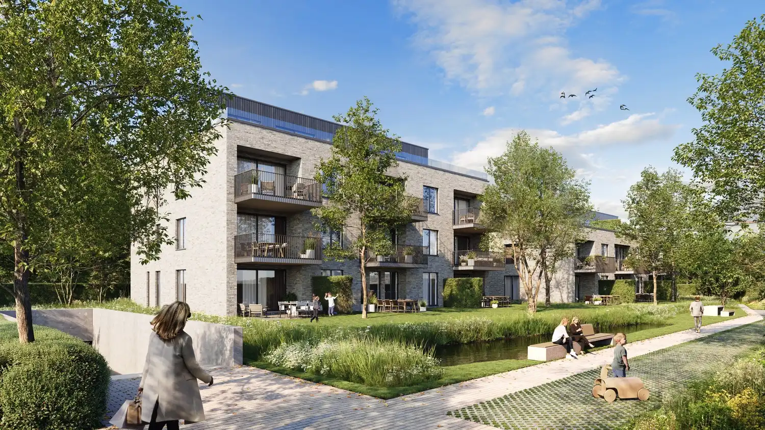 Residentie 'De Oester' : duurzaam, comfortabel, uitzonderlijk energiezuinig penthouse te Hechtel foto {{pictureIndex}}