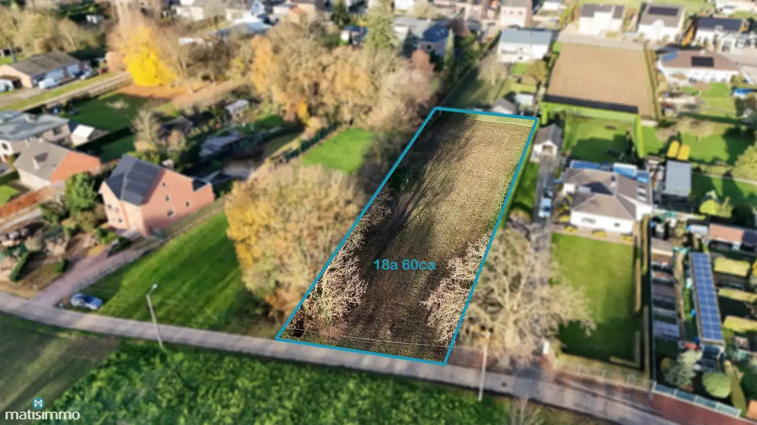 RUIME BOUWGROND VAN 18A 60CA VOOR OPEN BEBOUWING TE LANAKEN foto 2