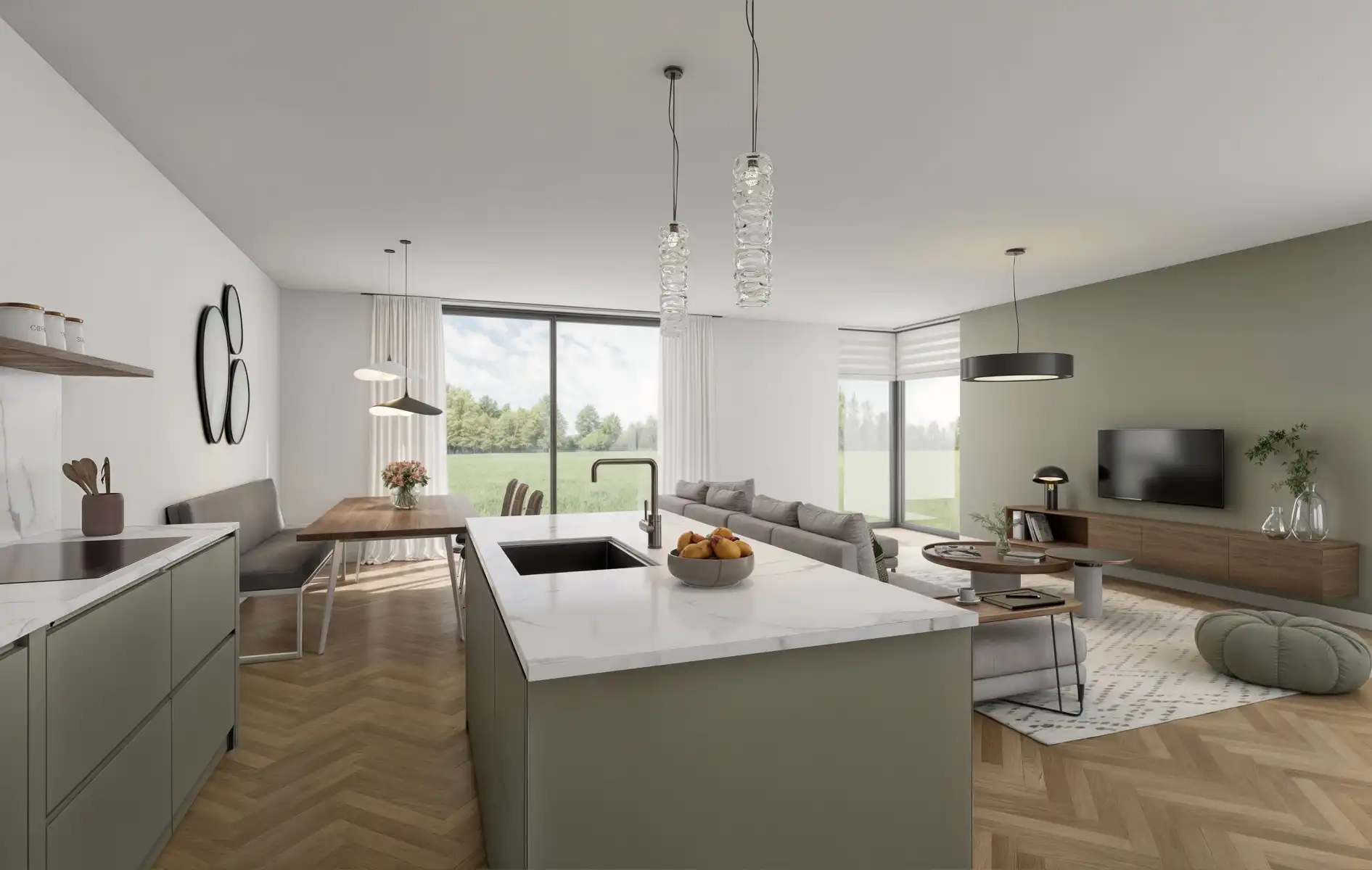 Moderne, energiezuinige (BEN) nieuwbouwwoning in het landelijke Kalfort foto 9