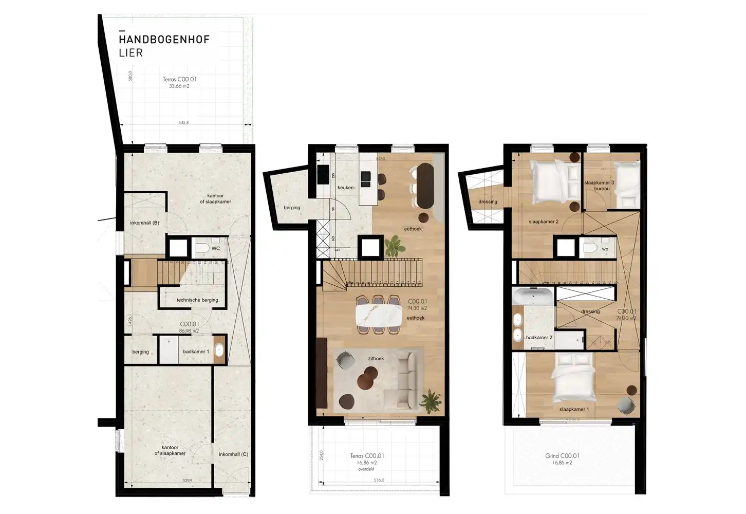 Triplex met 5 slaapkamers en 2 terrassen in Lier foto 4