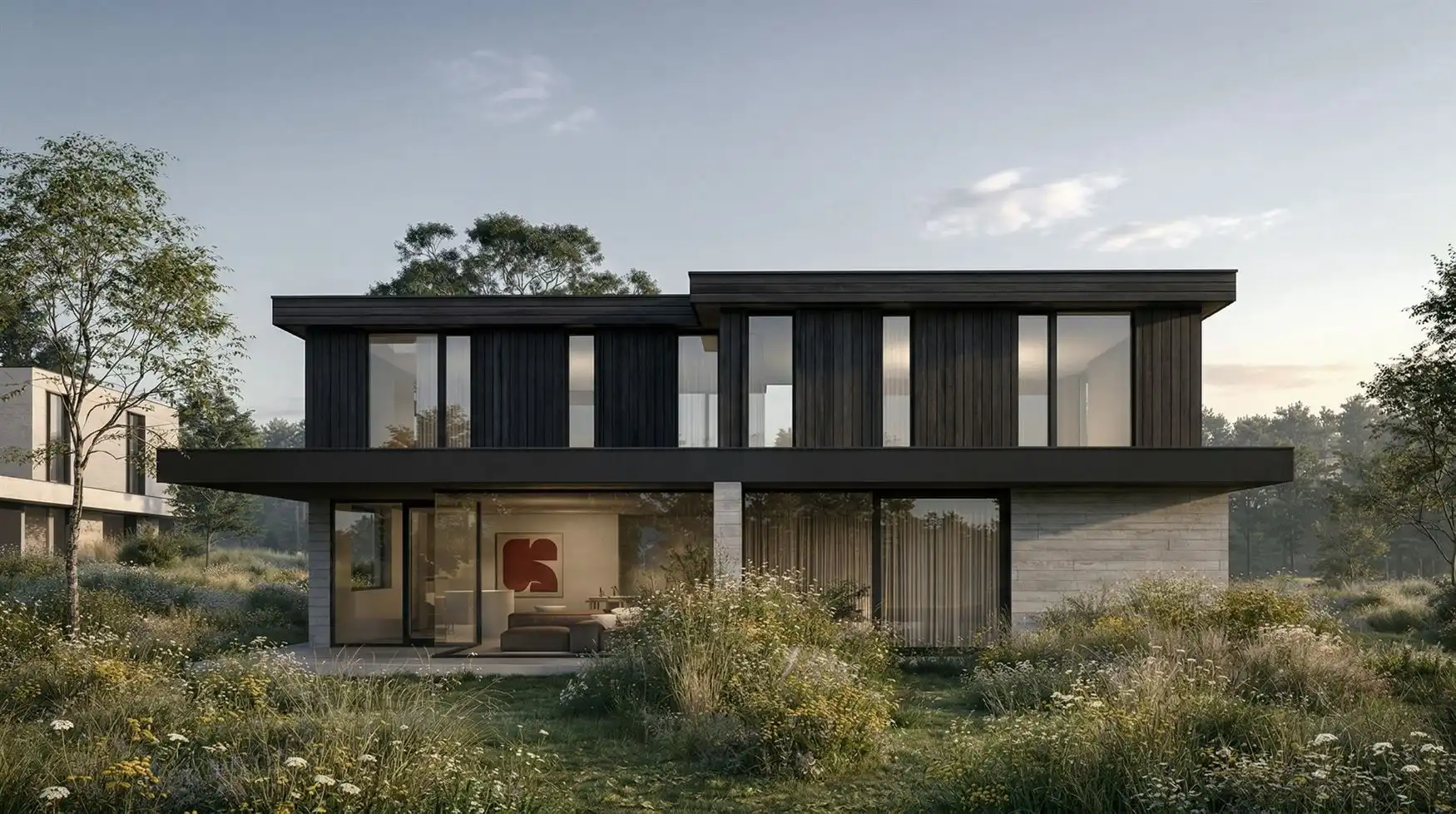 Avelon Drongen. Architectuur, licht en rust in balans. 6% btw mogelijk. foto {{pictureIndex}}