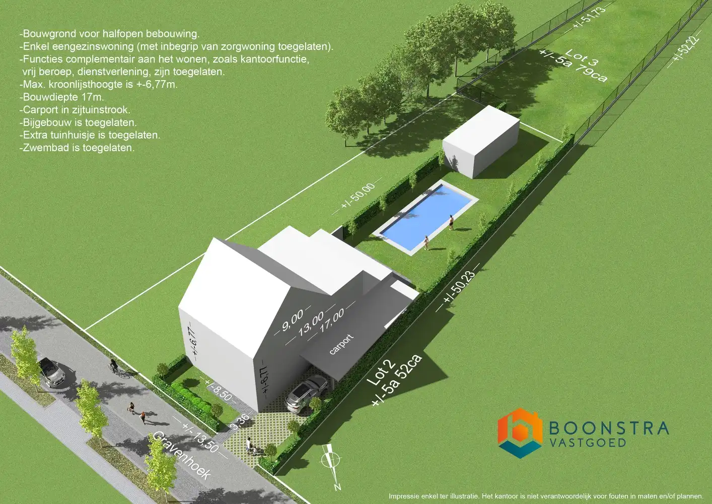 Bouwgrond halfopen bebouwing op perceel van 1131 m² te Putte foto {{pictureIndex}}