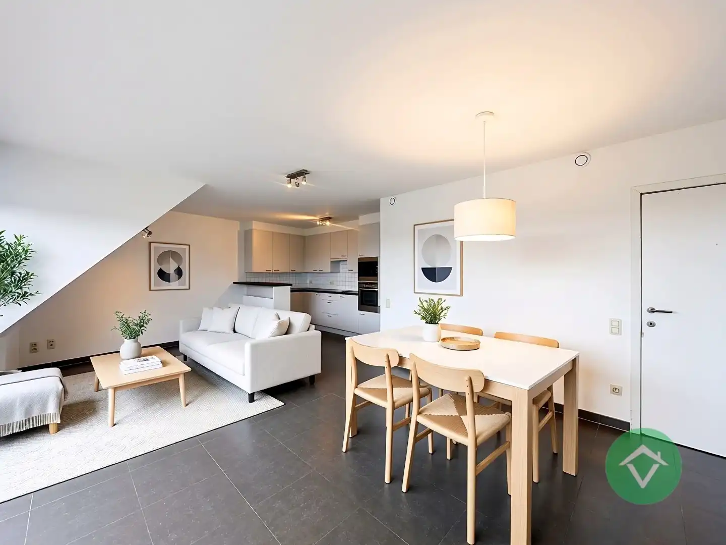 Geïnstalleerd en lichtrijk appartement met twee slaapkamers te Moere, Gistel foto 11