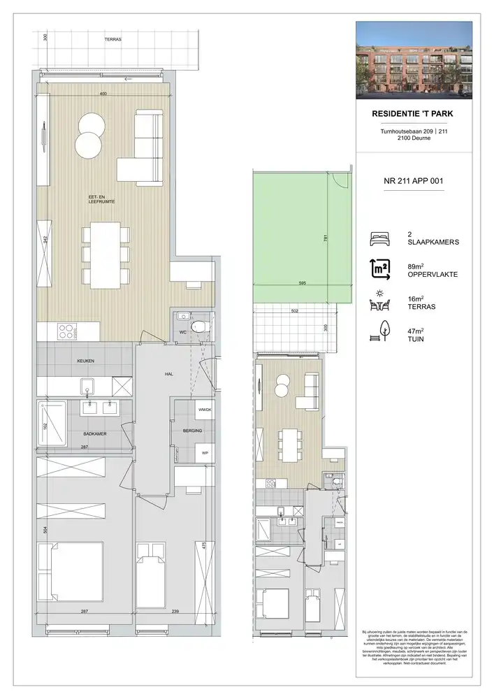 LAATSTE GELIJKVLOERSAPPARTEMENT MET RUIME TUIN – RESIDENTIE ’T PARK foto 3