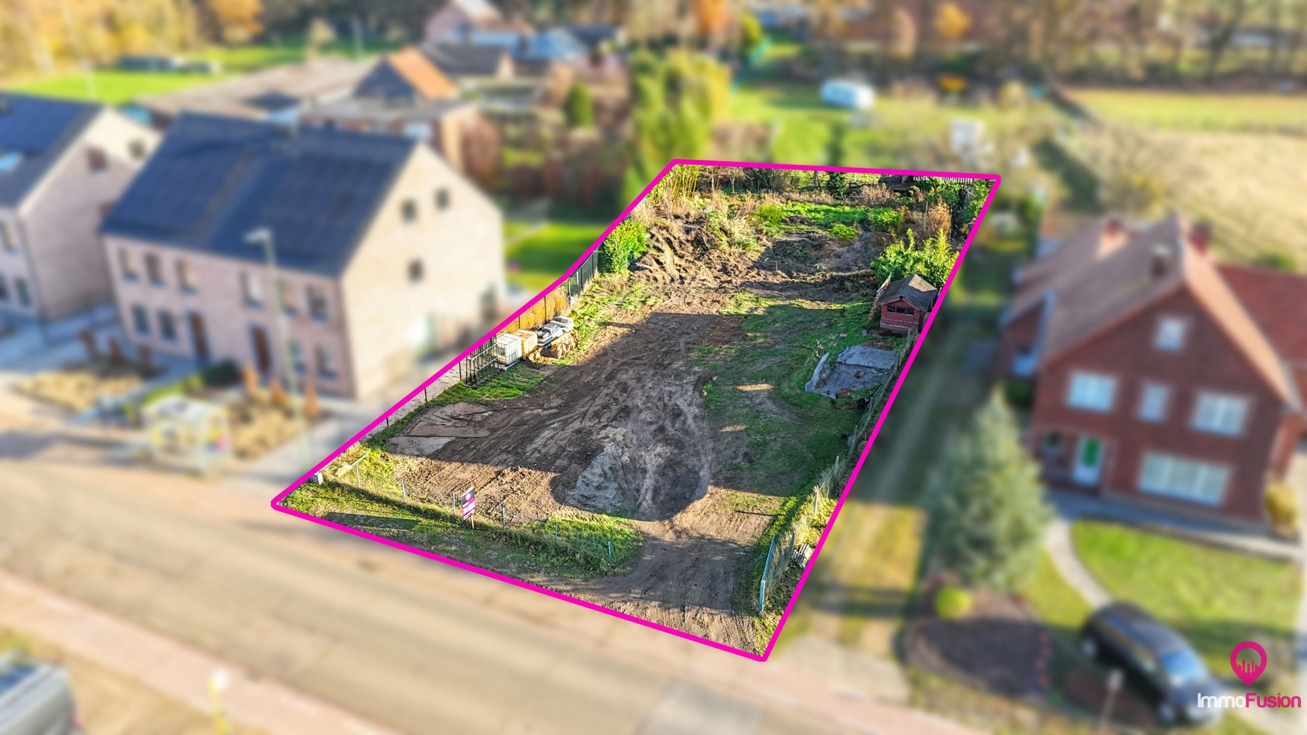 Centraal gelegen open bouwgrond op 7are 31ca met groenzicht! foto {{pictureIndex}}