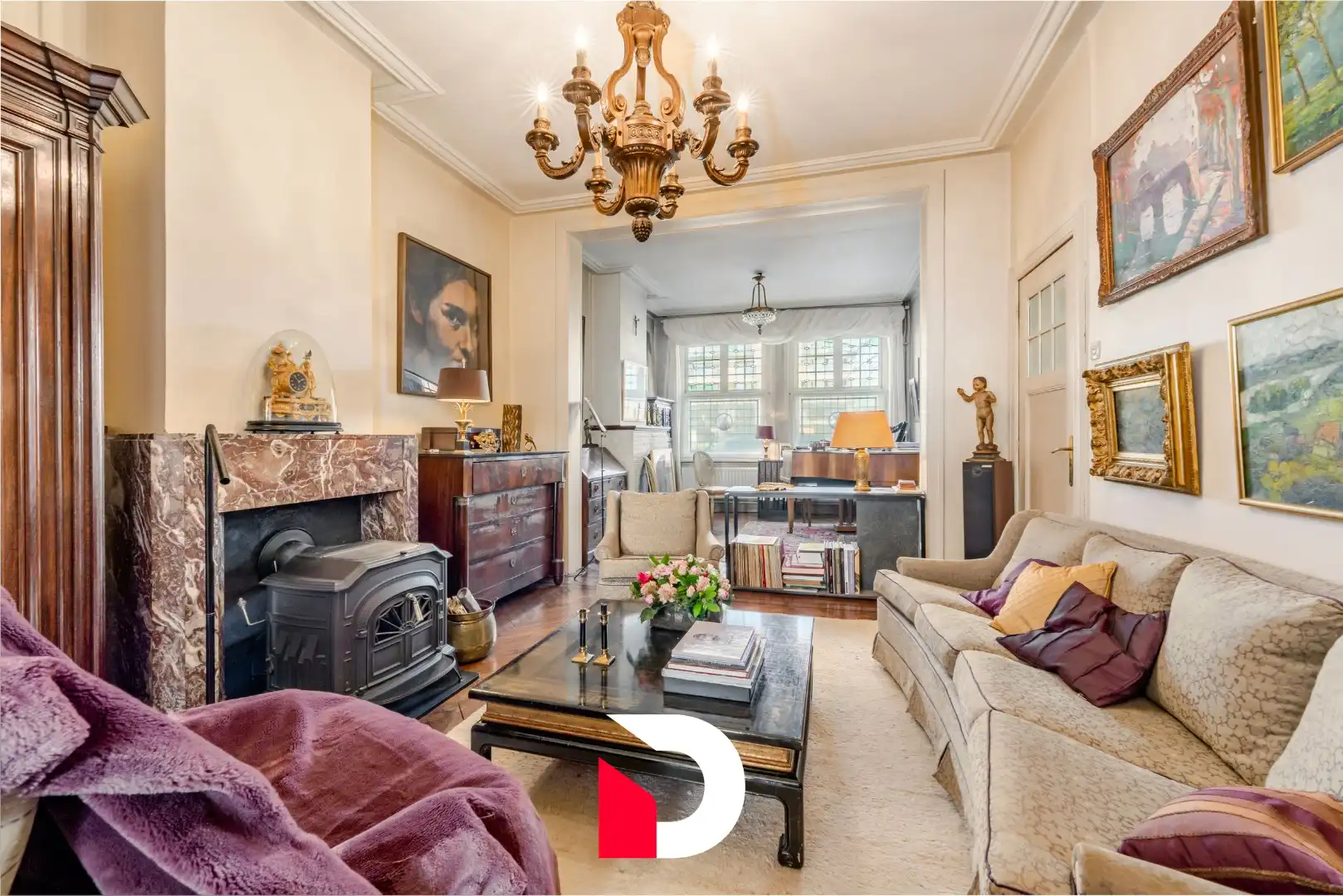 Karaktervol burgerhuis met 5 slk en riante tuin langs de Damse Vaart dichtbij centrum Brugge foto 7