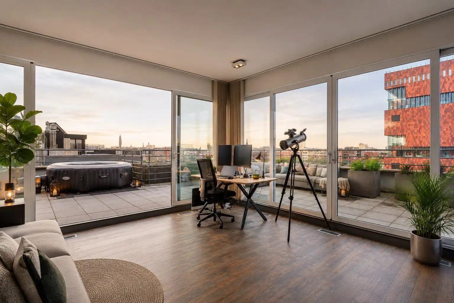 Luxueuze duplexloft met 3 terrassen en uniek uitzicht foto 20