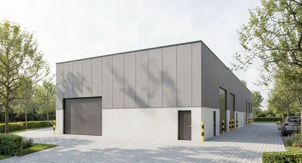 8 magazijnen tussen 90 m² en 140 m² foto {{pictureIndex}}