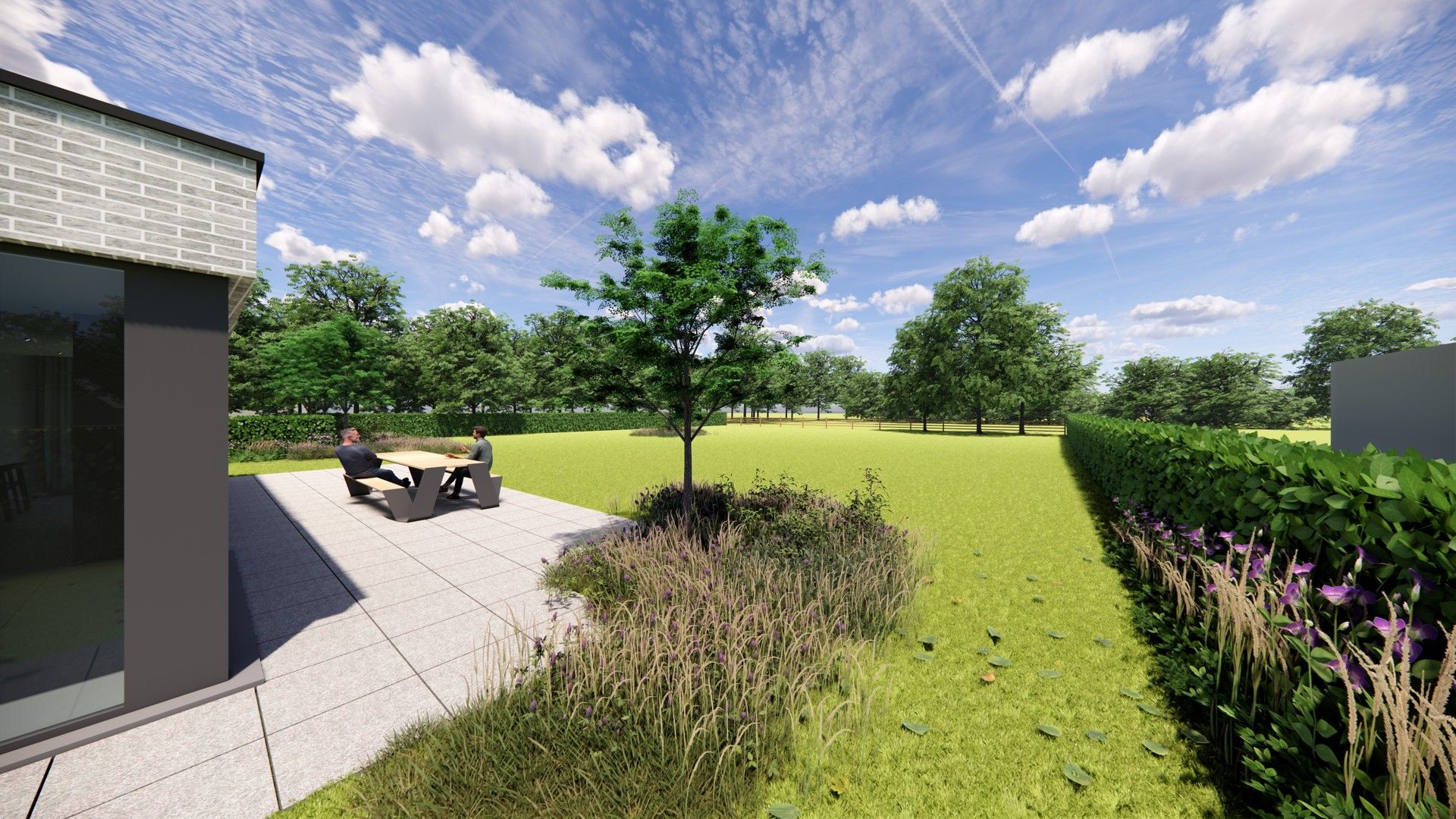 Nog te bouwen nieuwbouw villa met weiland te Sleihage foto 5