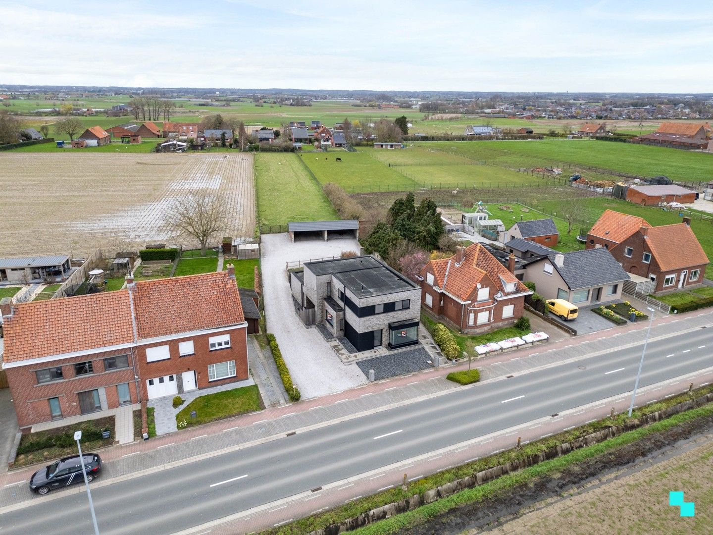 Ruim gelijkvloers appartement met weide te Hooglede foto 21