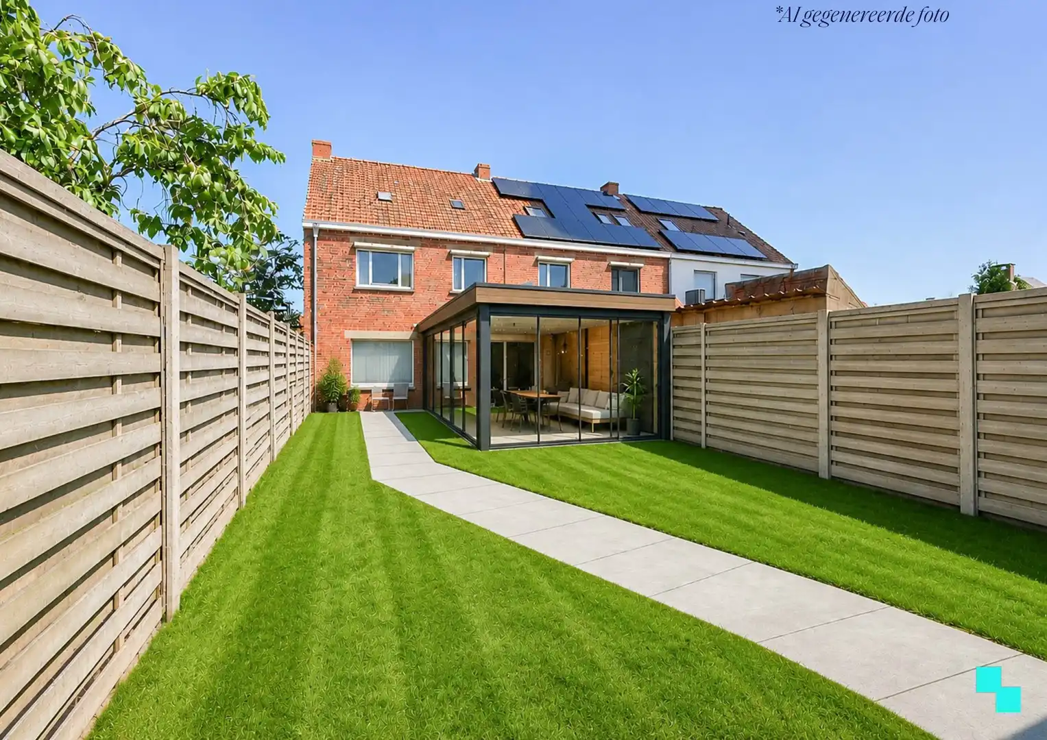 Te renoveren halfopen bebouwing met garage foto 18