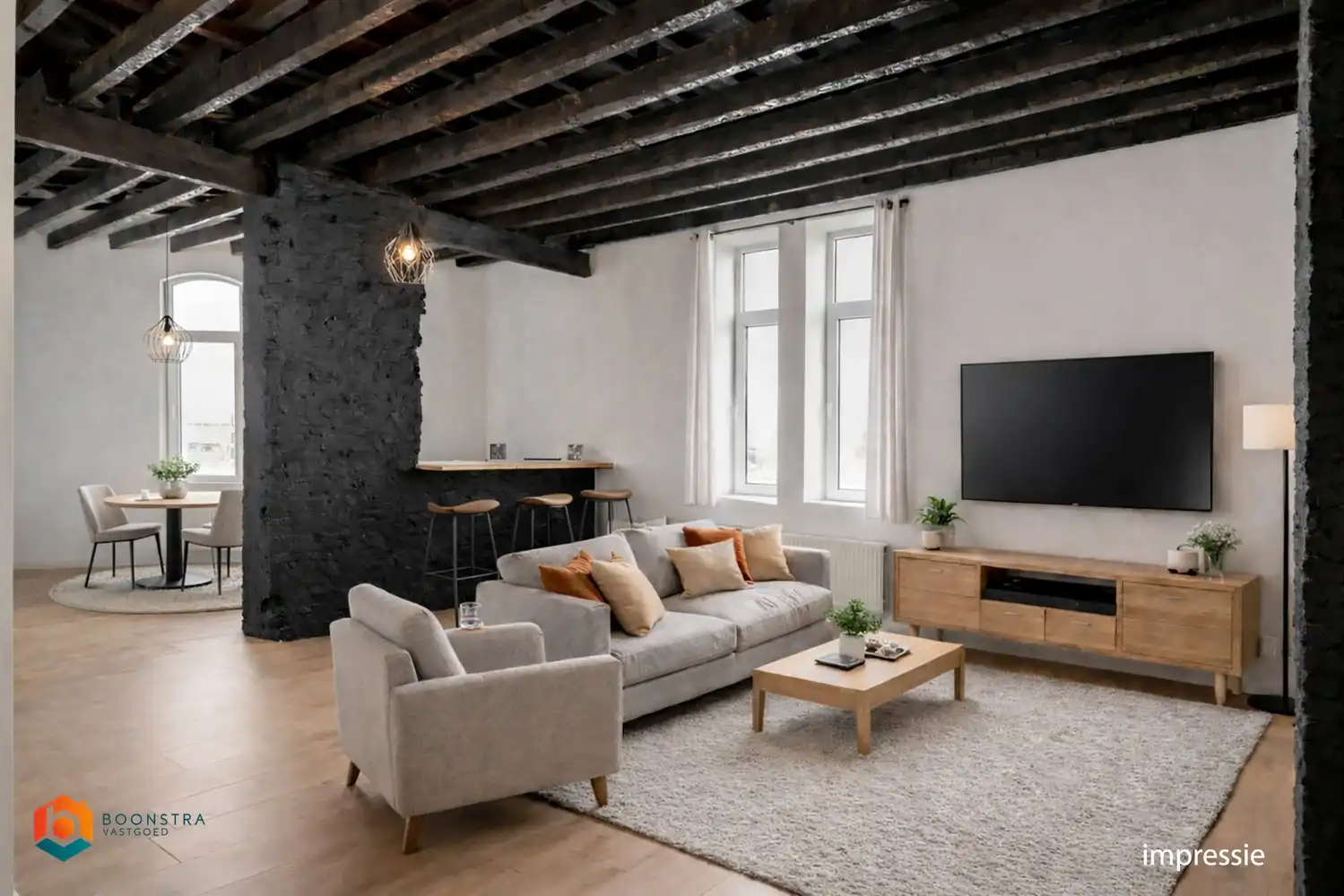 Karaktervol gerenoveerd app met 2 slpkrs in Hoboken foto 2