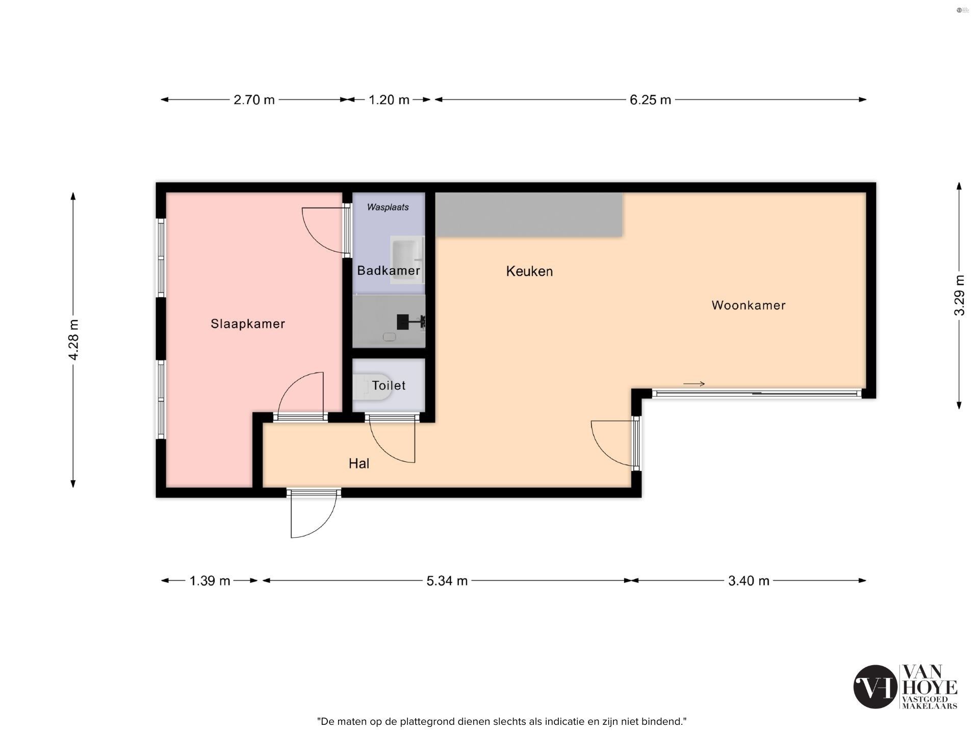 Gelijksvloers gerenoveerd appartement met binnenkoer foto 14