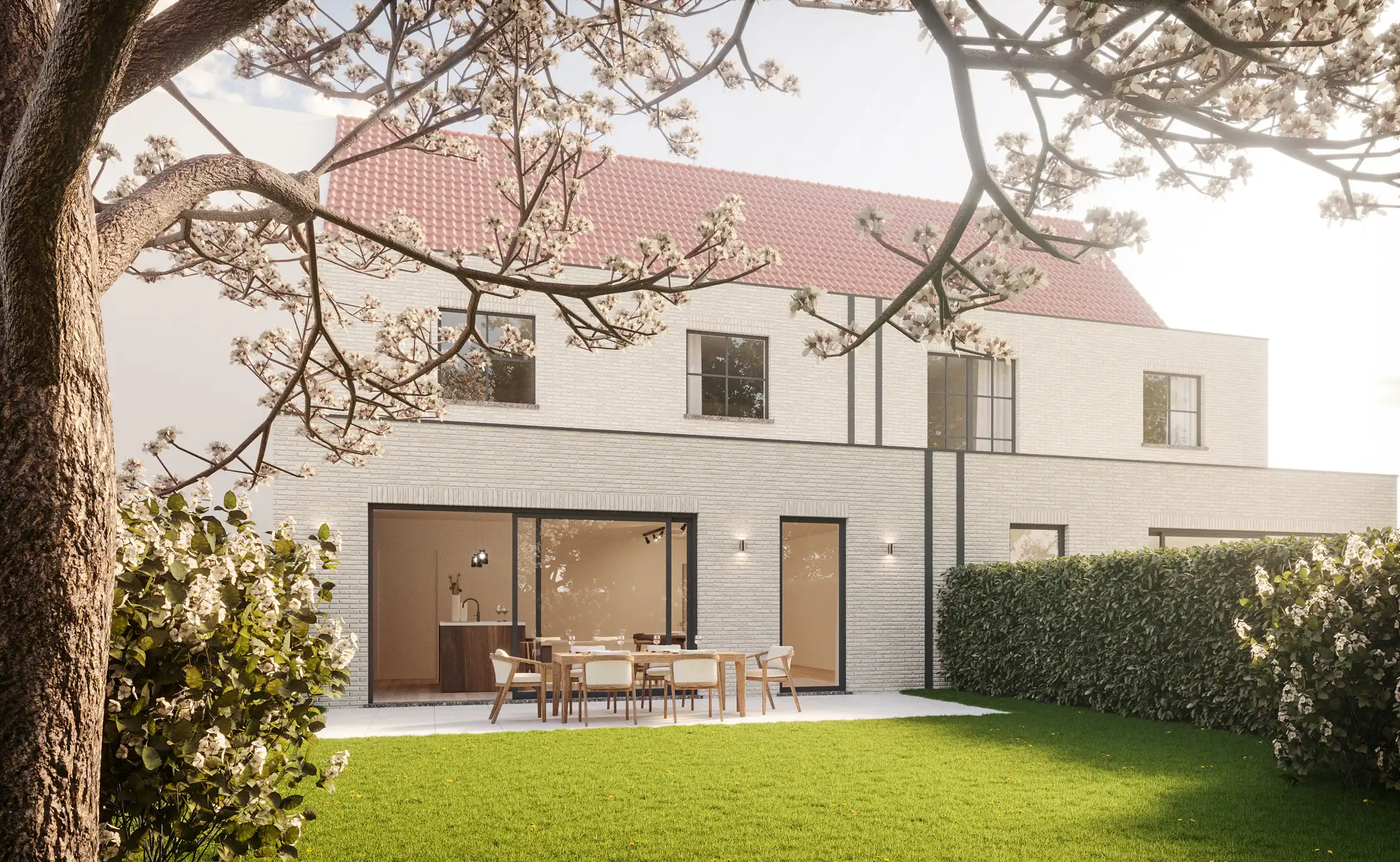 Luxueuze nieuwbouwwoning met 6 slpk.&nbsp;op ca. 425m² te Minderhout!&nbsp; foto 4