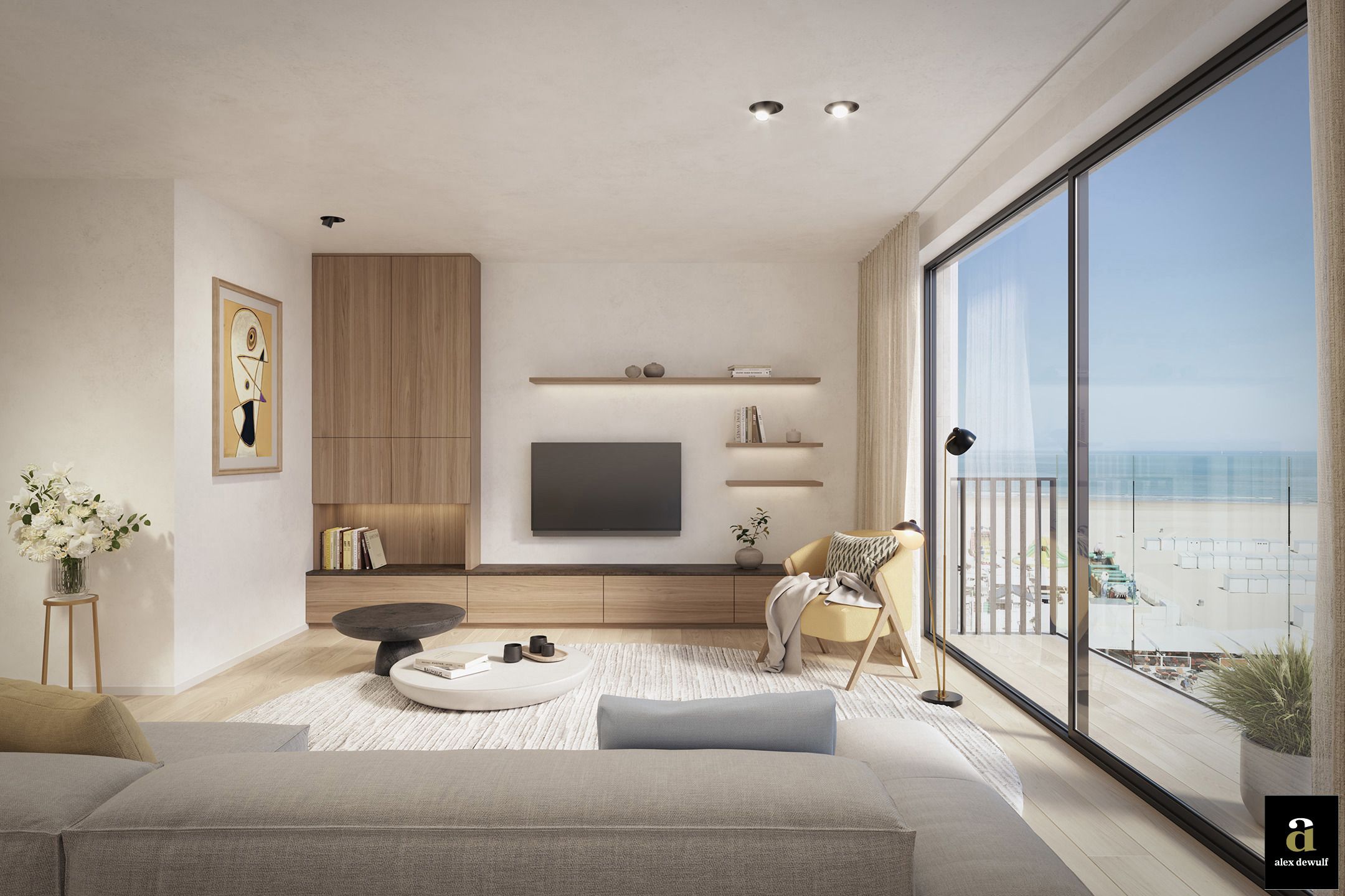 Des Étoiles - Nieuwbouwappartement met zijdelings zeezicht. foto {{pictureIndex}}