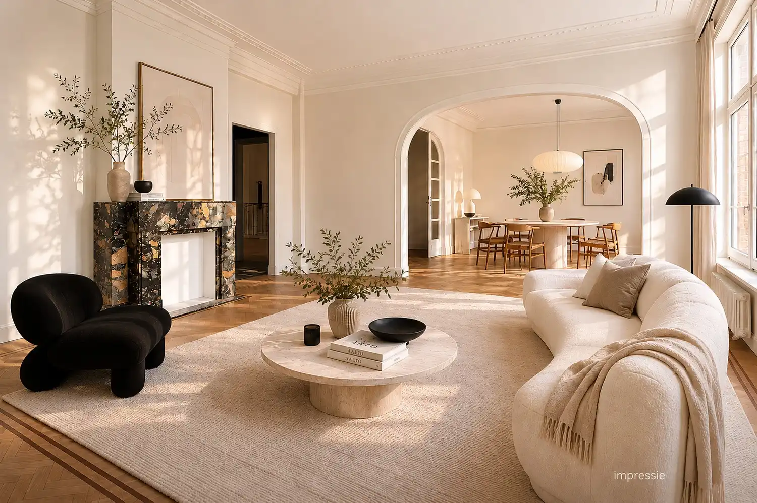 Instapklaar art-deco penthouse (165m² - 3 slk/2badk) op de prestigieuze Jan van Rijswijcklaan binnen de singel te Antwerpen foto 2