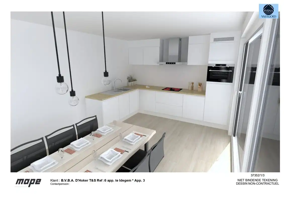 NIEUWBOUWAPPARTEMENT  OP DE EERSTE VERDIEPING MET 2 SLAAPKAMERS foto 4