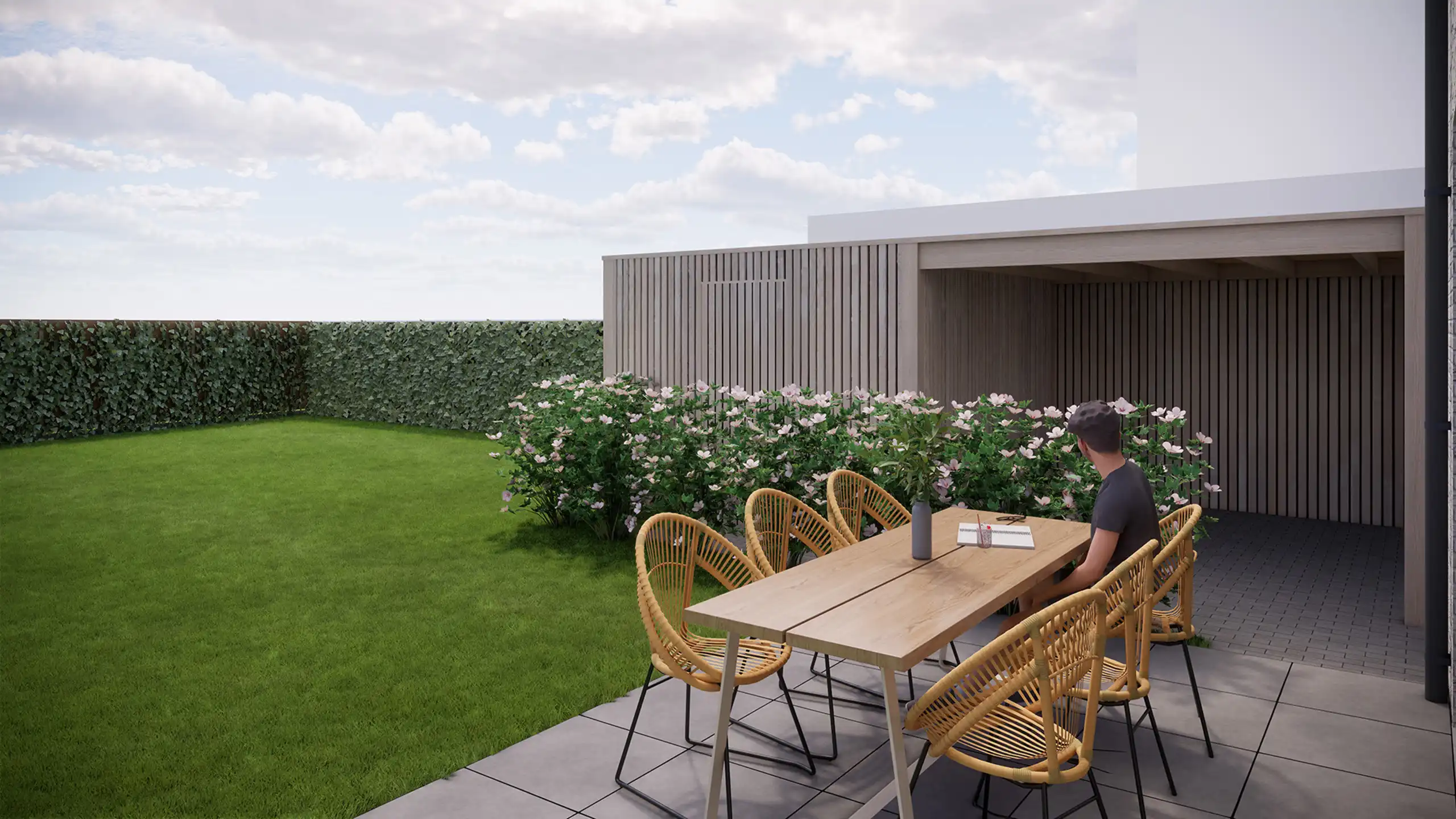 Vijf halfopen energieneutrale ééngezinswoningen in Wijchmaal foto 23