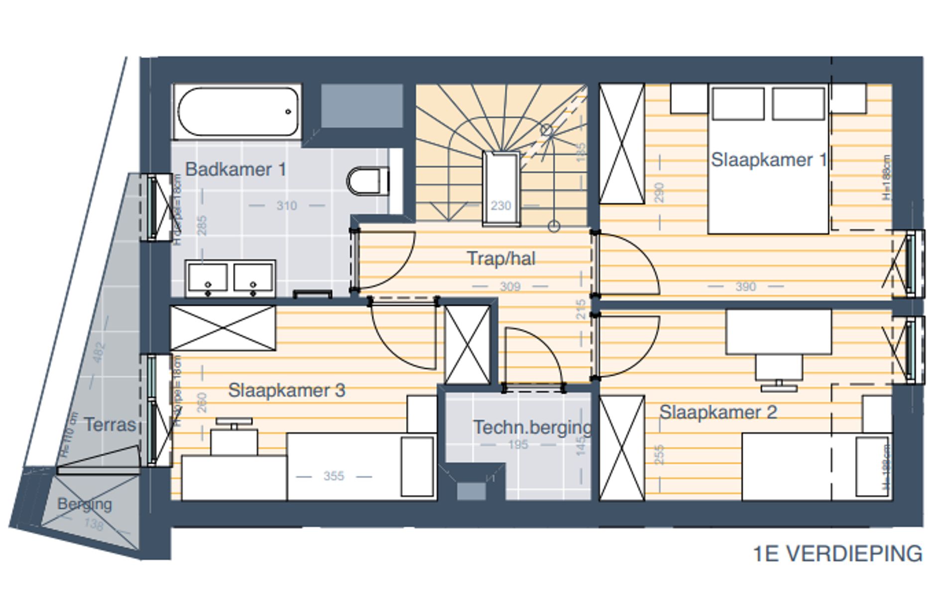 Woning E0.2 - Gesloten bebouwing met 4 slaapkamers foto 3