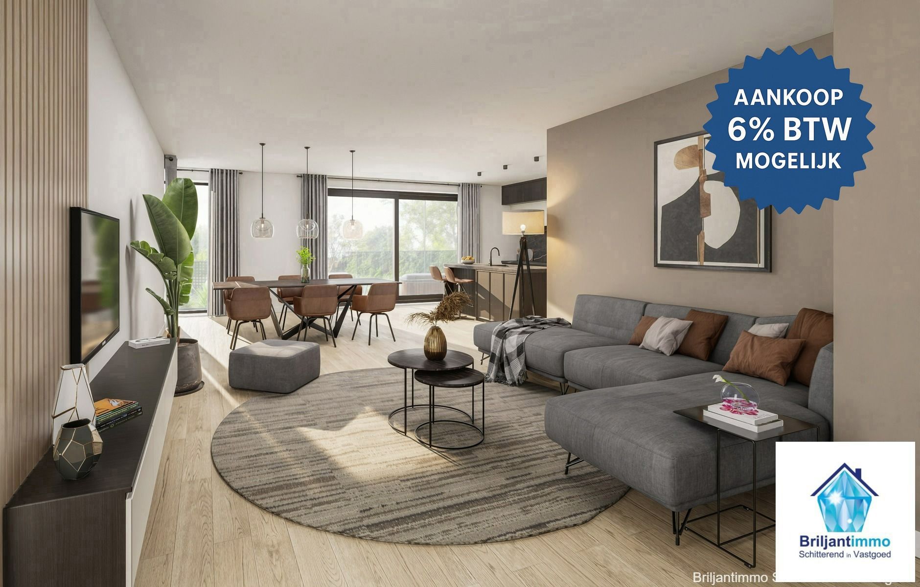 NIEUW te bouwen HOB in zwart-rode gevelsteen+inpandige garage foto 2