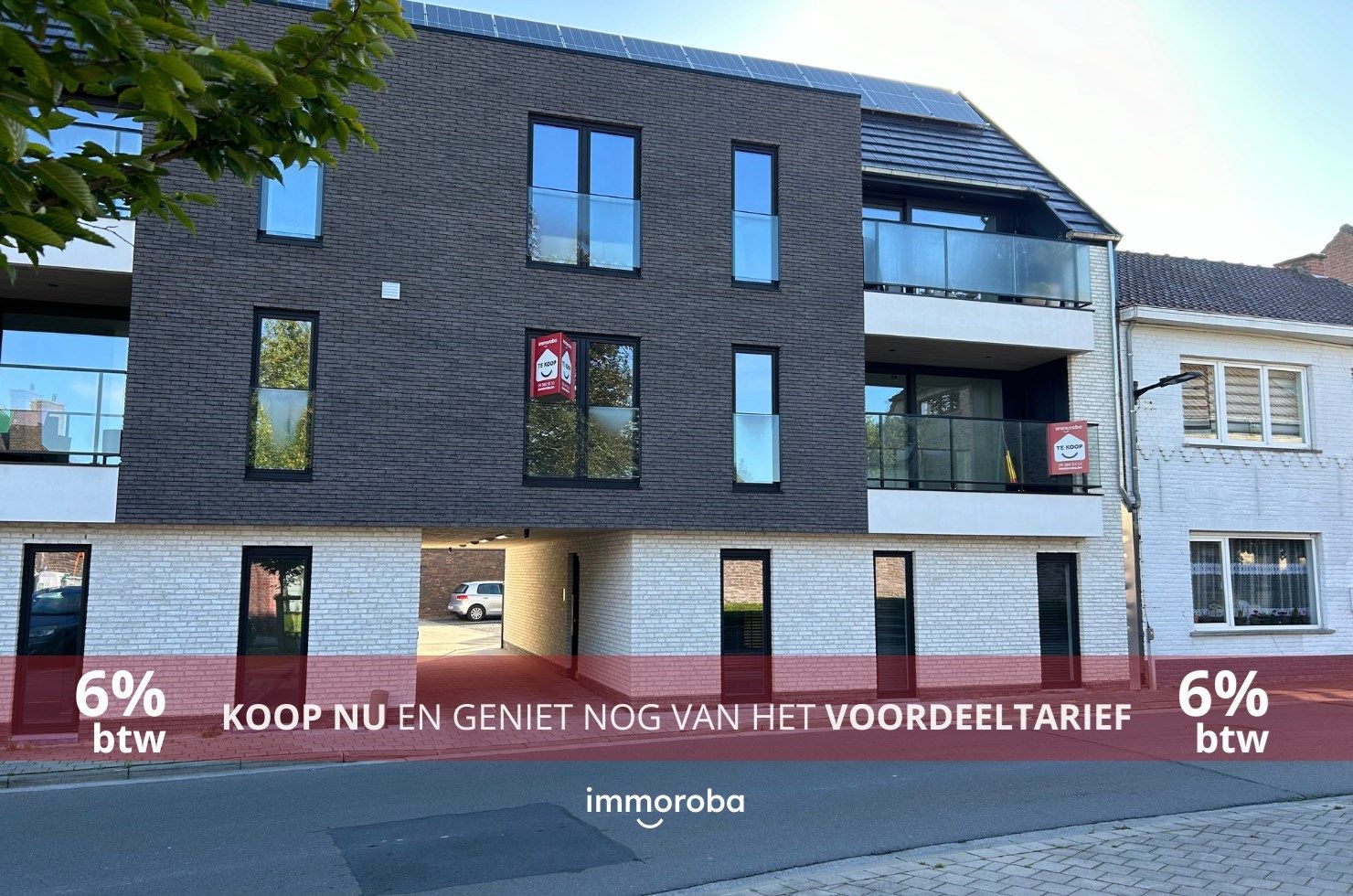 Kwalitatief afgewerkt nieuwbouwappartement TE KOOP in het hartje van Sint-Eloois-vijve!! foto {{pictureIndex}}