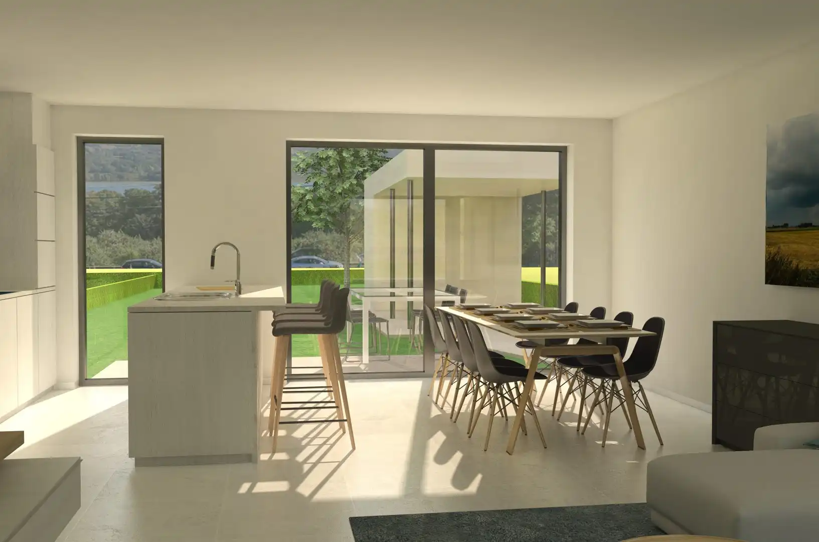 Twee energiezuinige nieuwbouwwoning met carport. foto 3