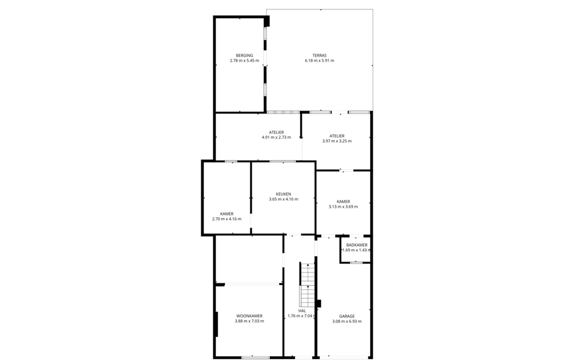 Te renoveren huis met garage en tuin - ook mog. voor handel foto 21