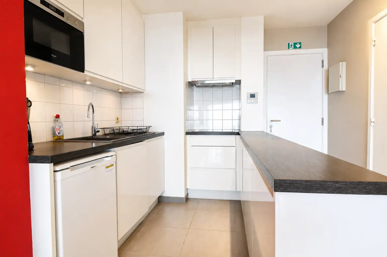 Studio op de 5de verdieping van de residentie Noordzee met terras en prachtig zeezicht. foto 4