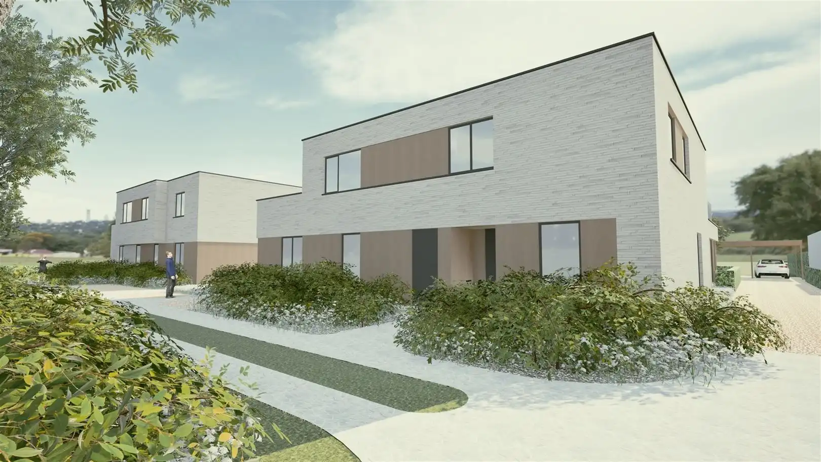 Nieuwbouw duowoningen met carport, terras of tuin foto 8