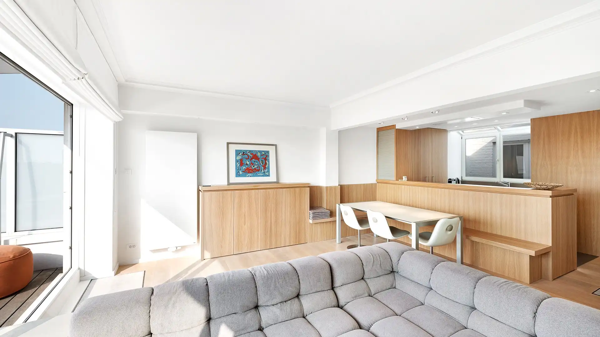 Ruim appartement 3 slaapkamers met zonnig terras te Zoute. foto 7