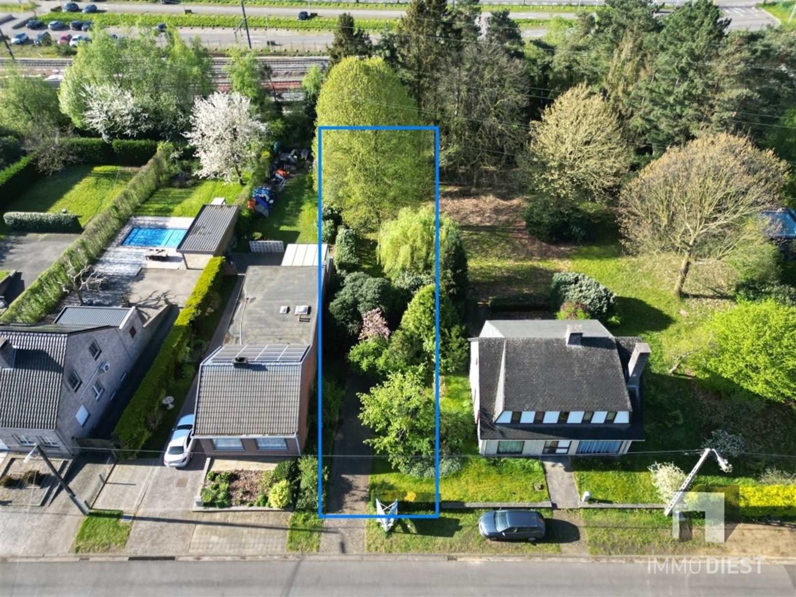 Perceel bouwgrond (HOB) nabij het station van Diest foto {{pictureIndex}}