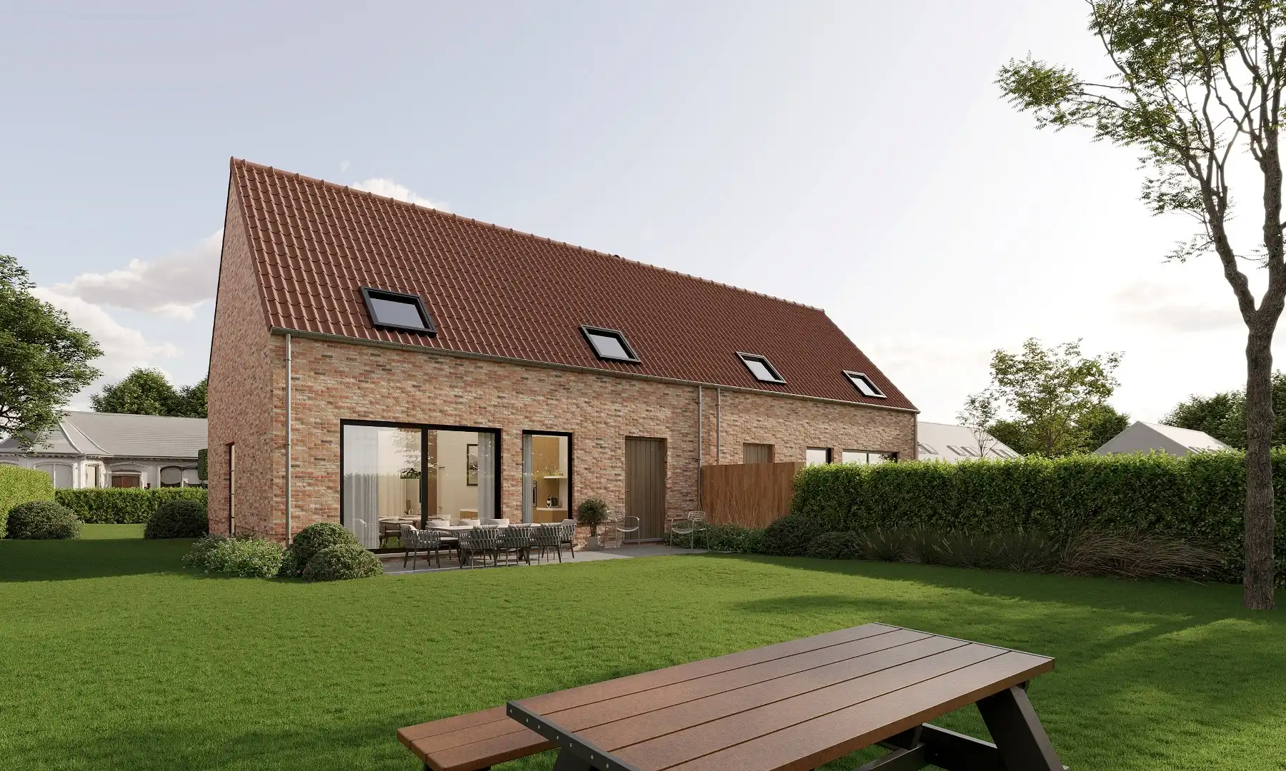Halfopen 3-slpkr nieuwbouwwoning vlakbij centrum Maldegem (Lot 1) foto 5