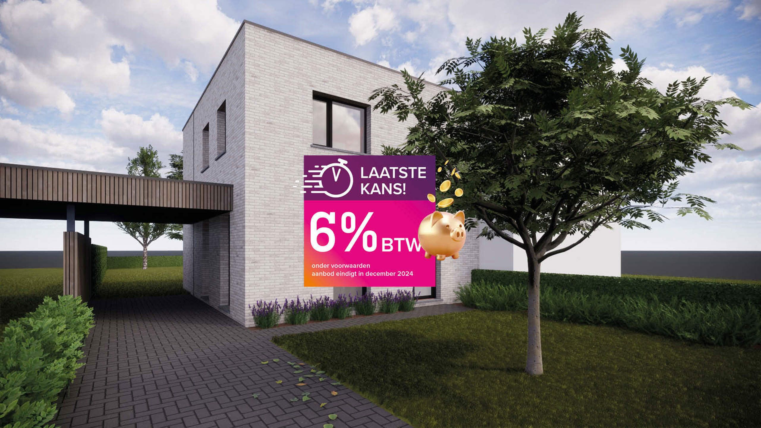 Halfopen woning met vrij uitzicht - koop nu nog aan 6% btw! foto {{pictureIndex}}