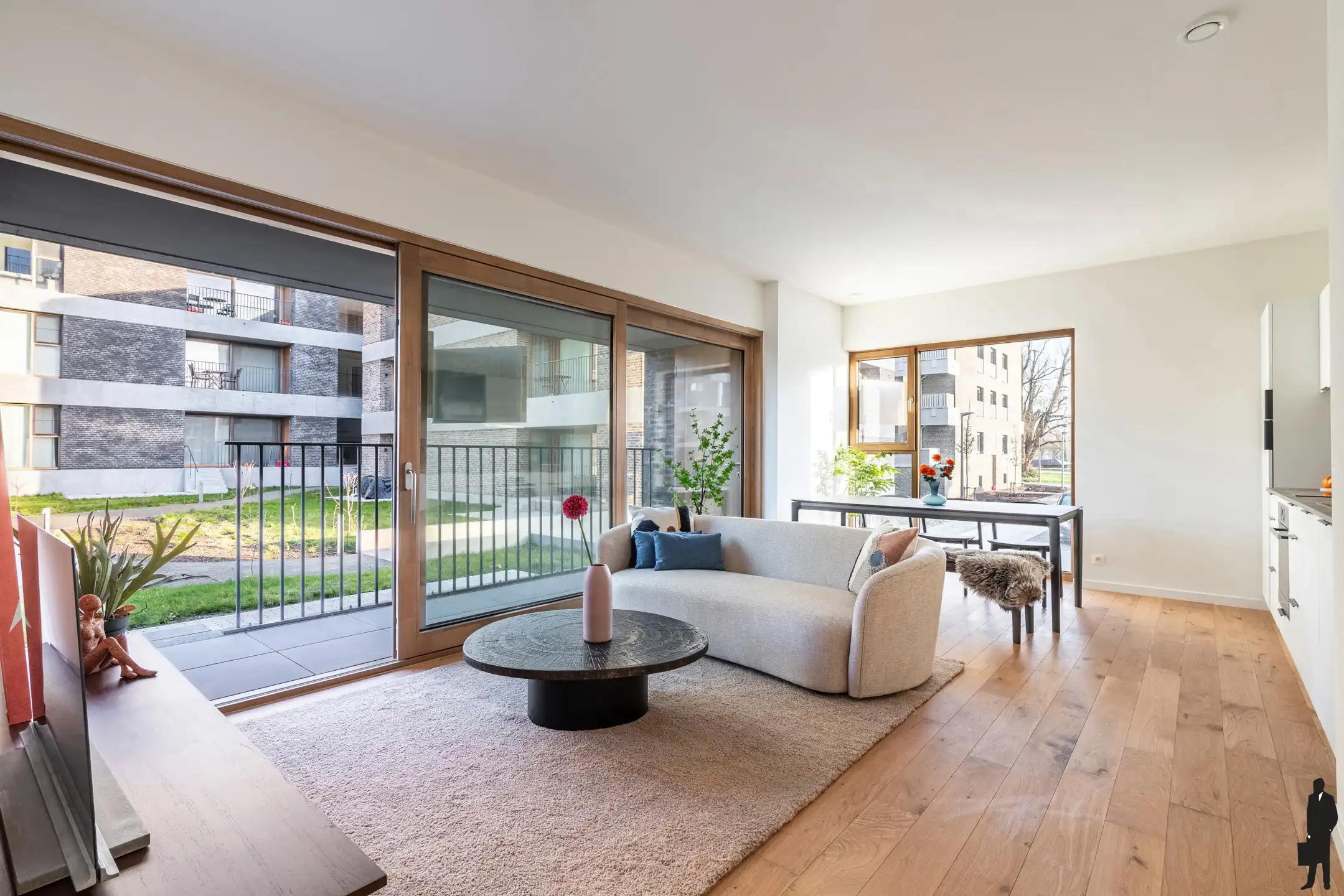 Gelijkvloers app met tuin in prestigieus project in Wilrijk foto 8