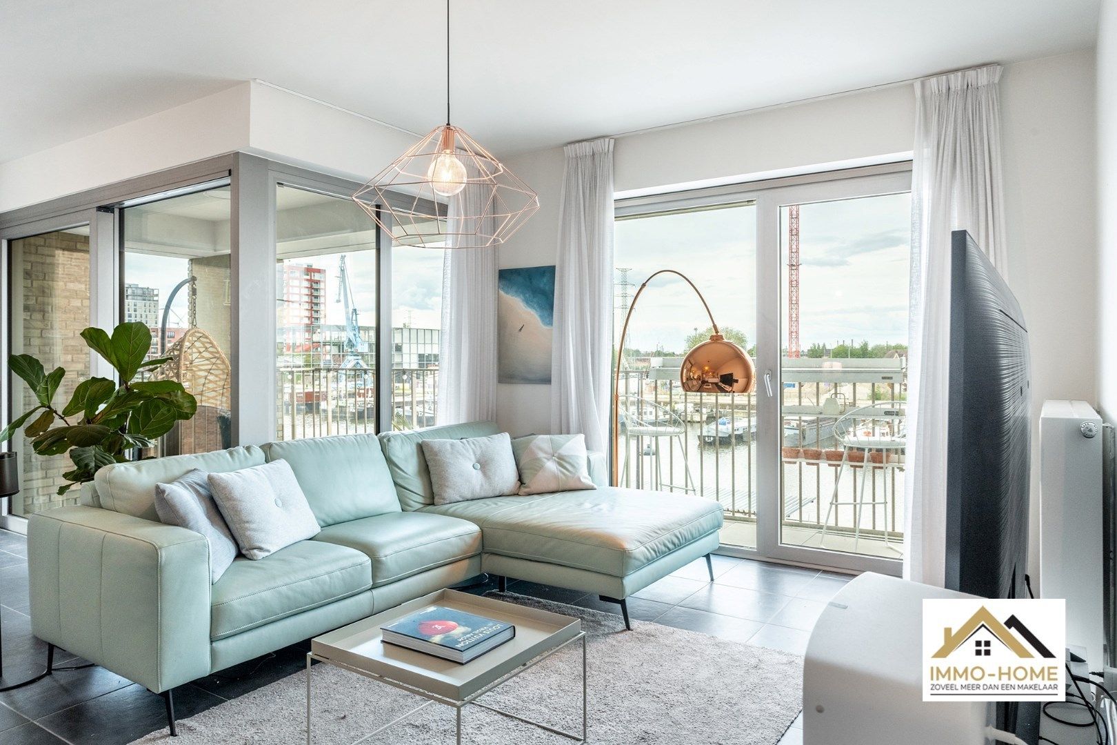 Nieuwbouw appartement met zicht op dokken te Gent foto 7