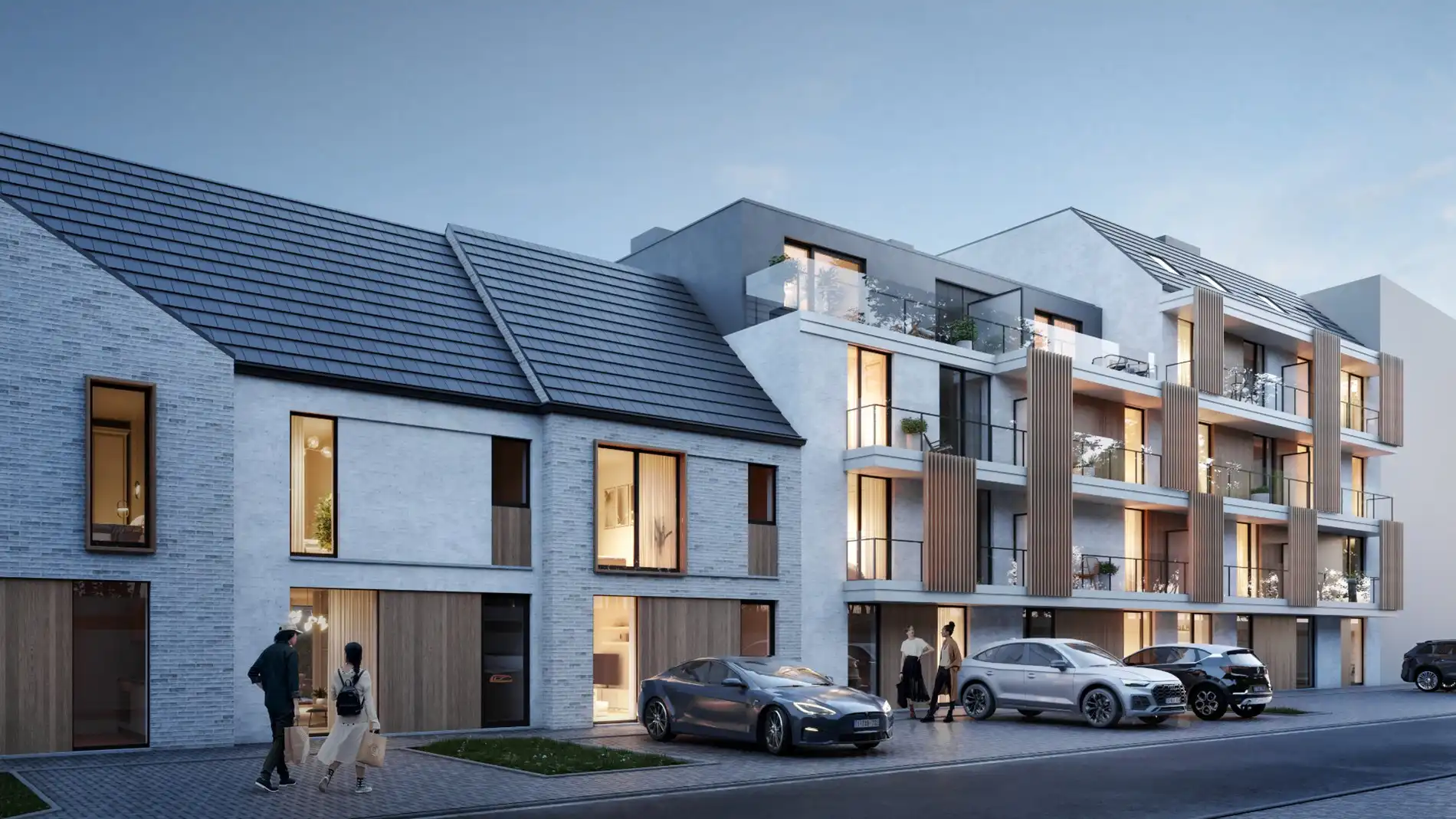 Modern nieuwbouwproject van 3 woningen in Harelbeke foto 2