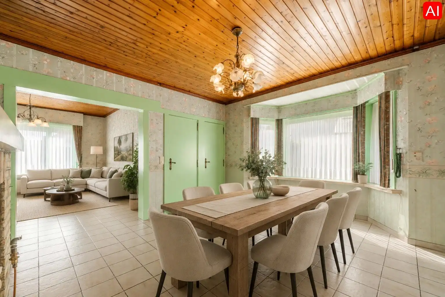 TE RENOVEREN WONING MET TUIN, GARAGE EN BIJGEBOUW IN AARSELE foto 2